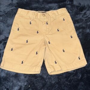 Polo by Ralph Lauren Khaki Embroidered Shorts.. SIZE 5